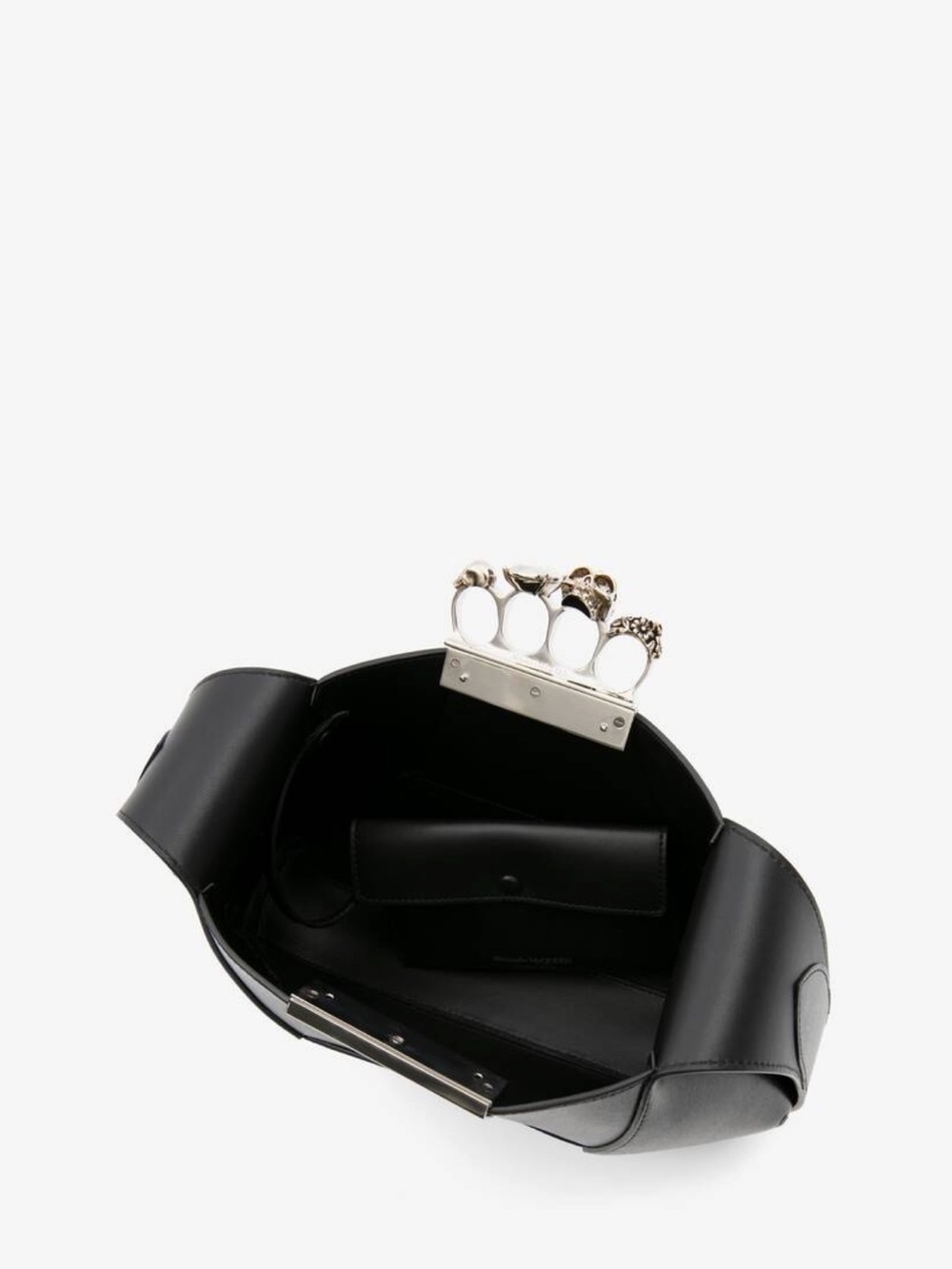 ALEXANDER MCQUEEN ‘The Jewelled Hobo Bag’ in Black - Picture 3 of 12